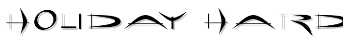 Holiday hardcore font